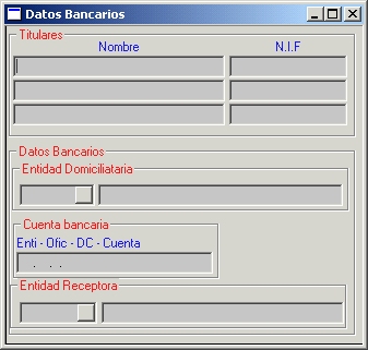 Modelo abonados banco